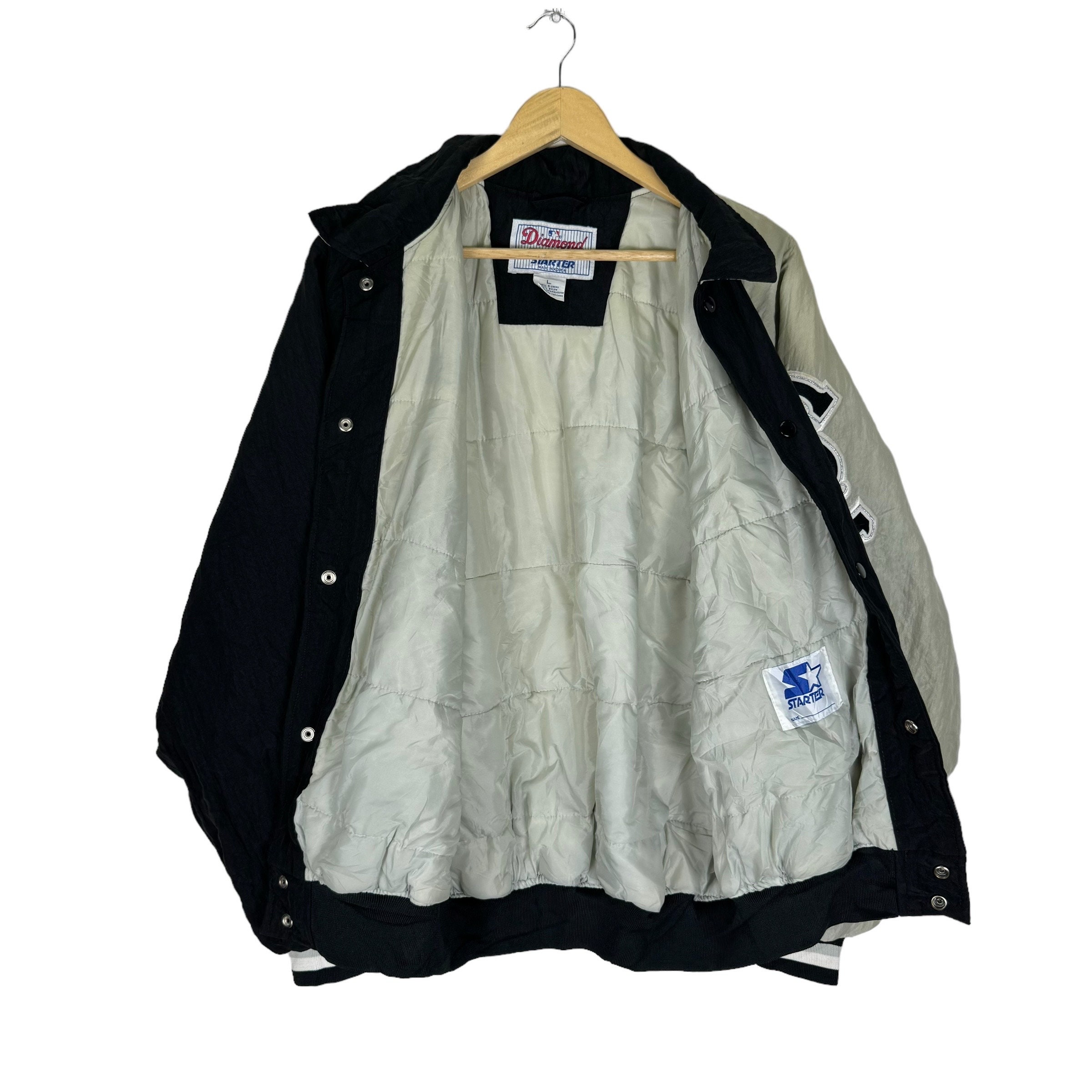 Vintage 90s Starter Chicago White Sox Bomber Jacket - Size Large
