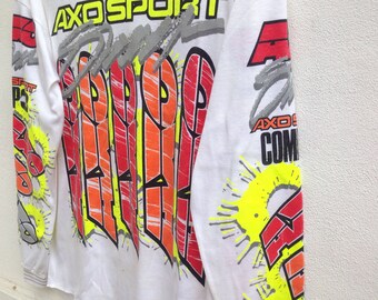 ヴィンテージ90年代 AXOスポーツ モトクロス長袖シャツ - アメリカ製