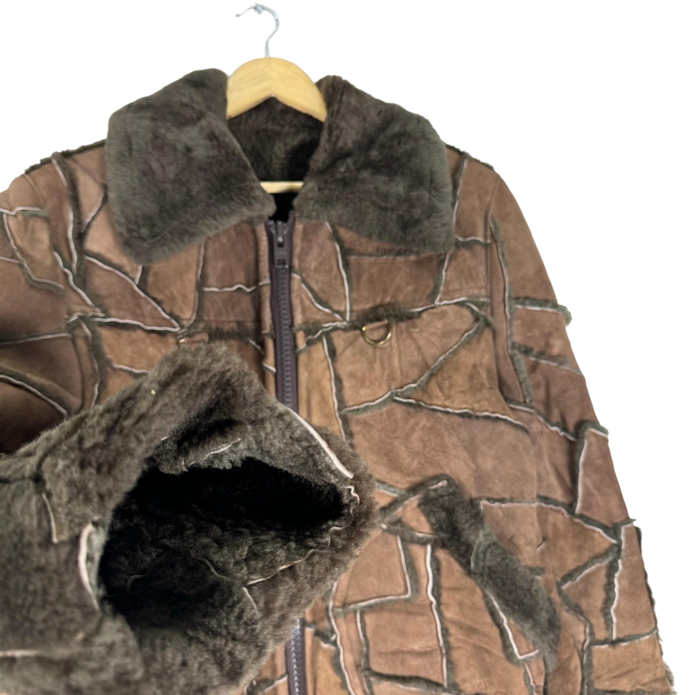 ジャケット・アウター vintage muton putchwork leather jacket vintage muton putchwork leather jacket