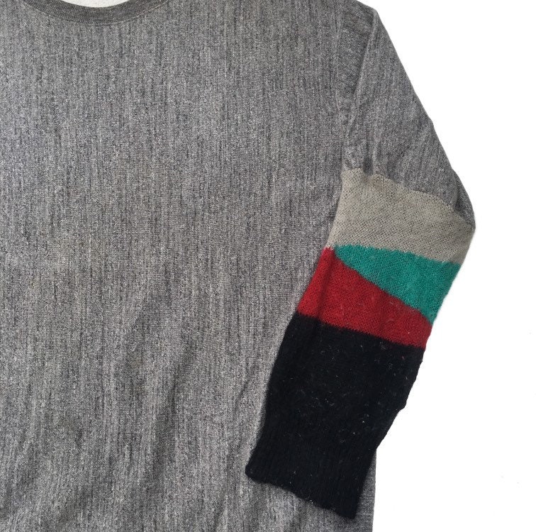 FACETASM Biggy Sweatshirt Multi Colour Mohair Sleeve Separate  