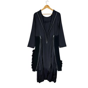 Comme des Garcons FW2000 Black Nylon Dress Jacket - Rei Kawakubo Medium
