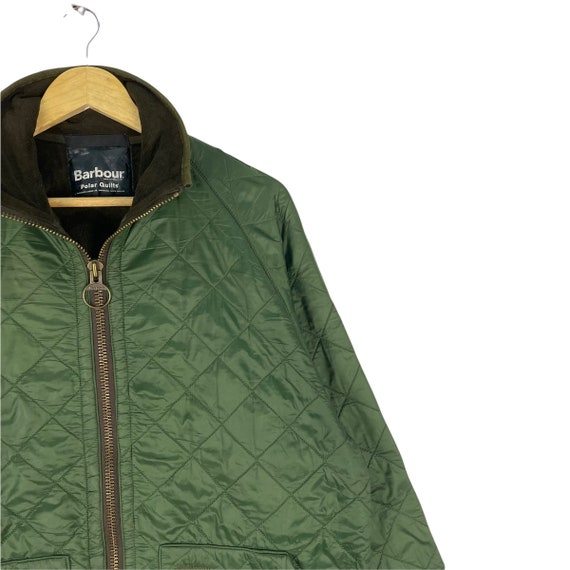 BARBOUR Polar Quilts Guilted Jacket Zipper Down W… - image 4