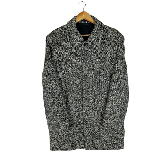 Vintage 90s AGNES B Homme France Tweed Petite Button Wool