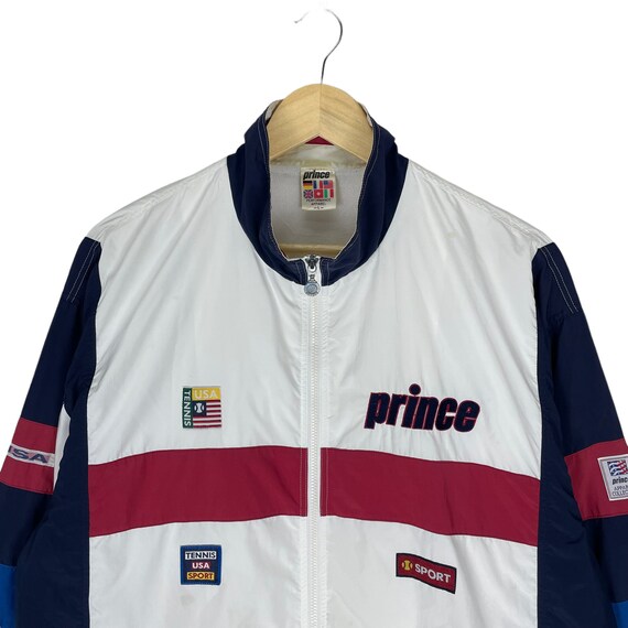 Vintage 90s Prince Usa Tennis Team Jacket Zipper … - image 2