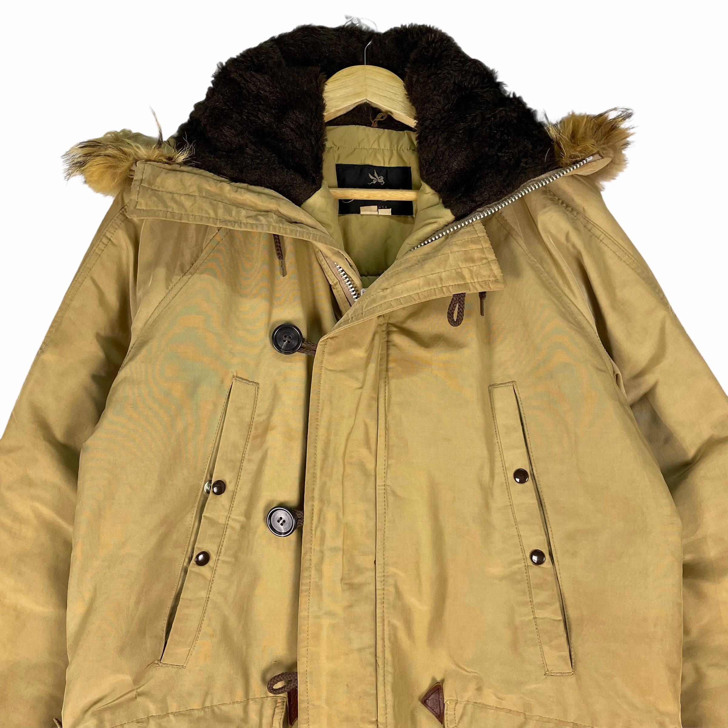 ジャケット・アウター Spiewak golden fleece N-3B flight jacket Spiewak & Sons Golden Fleece N3B Parka Cold Weather Fur