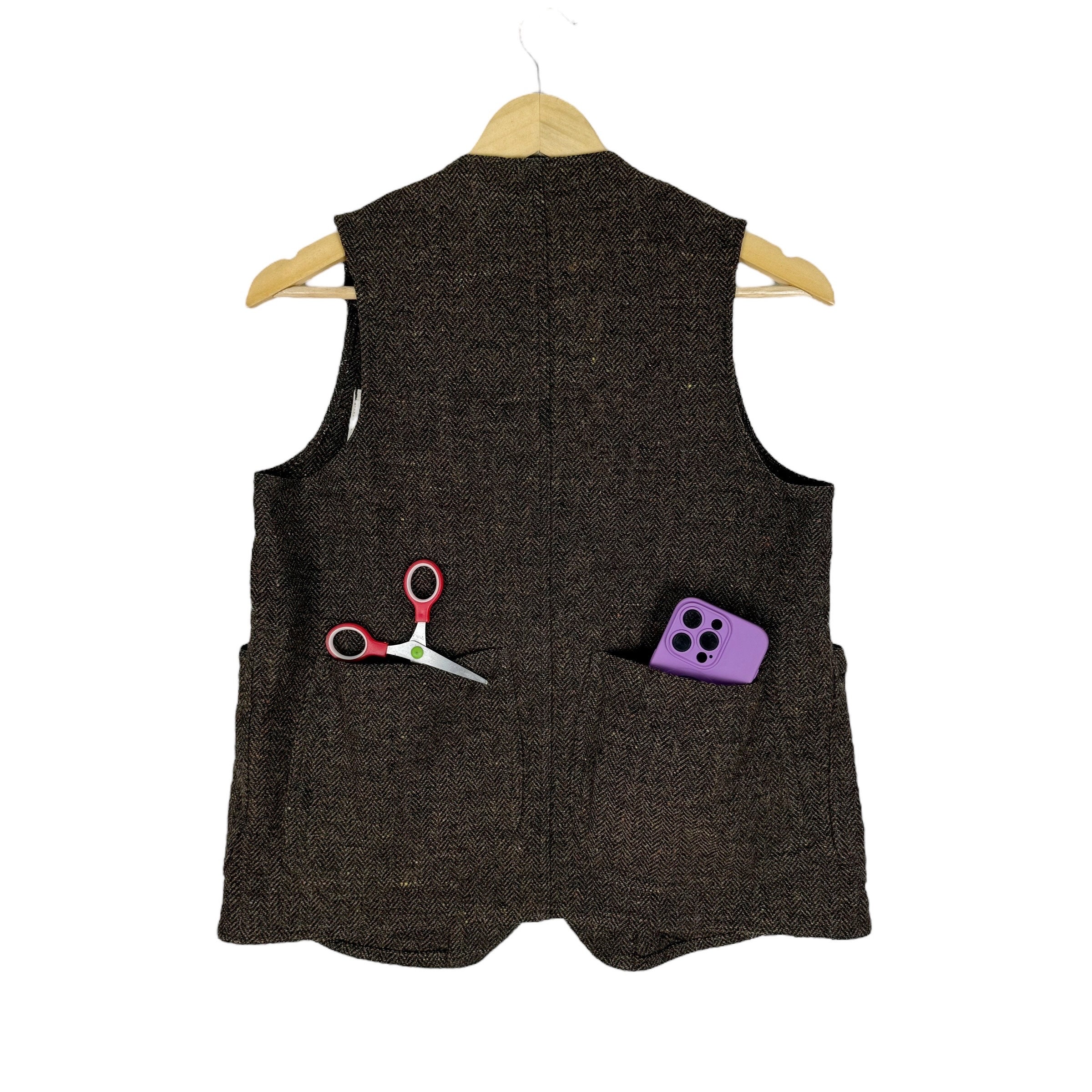 Mountain Research Style 206 Sett Tweed Button Vest Brown Mountain Research Style 206 Sett Tweed Button Vest Brown