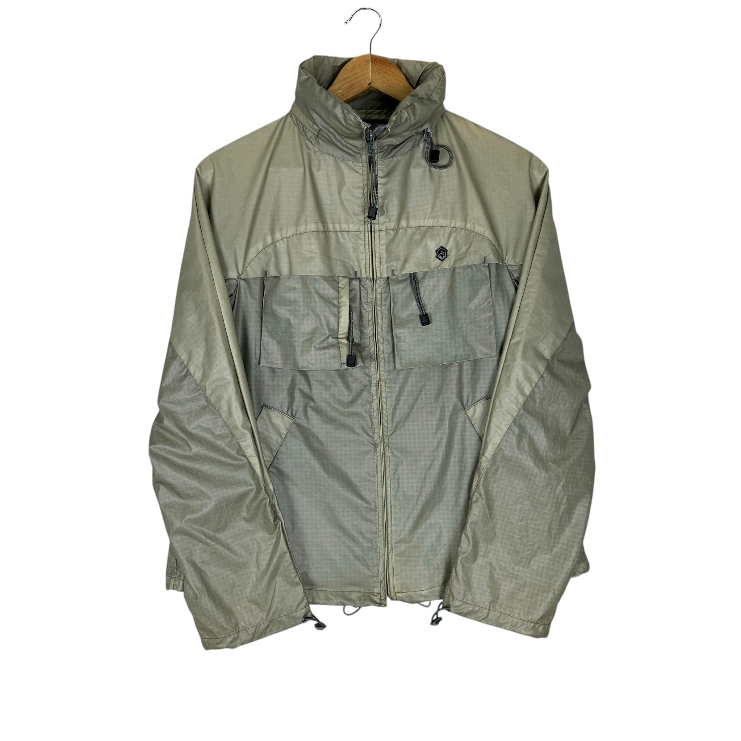 ジャケット・アウター 00s archive Zucca gimmick Zip coat Vintage 90s Jams World Zip Up Rayon Multicolor Jacket Womens
