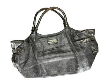 Kate Spade Synthetic Leather Handbag Silver Colour Shoulder bag