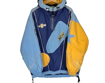 Vintage 90s Asics Austria Ski Jacket: Multi-color Racing Hoodie