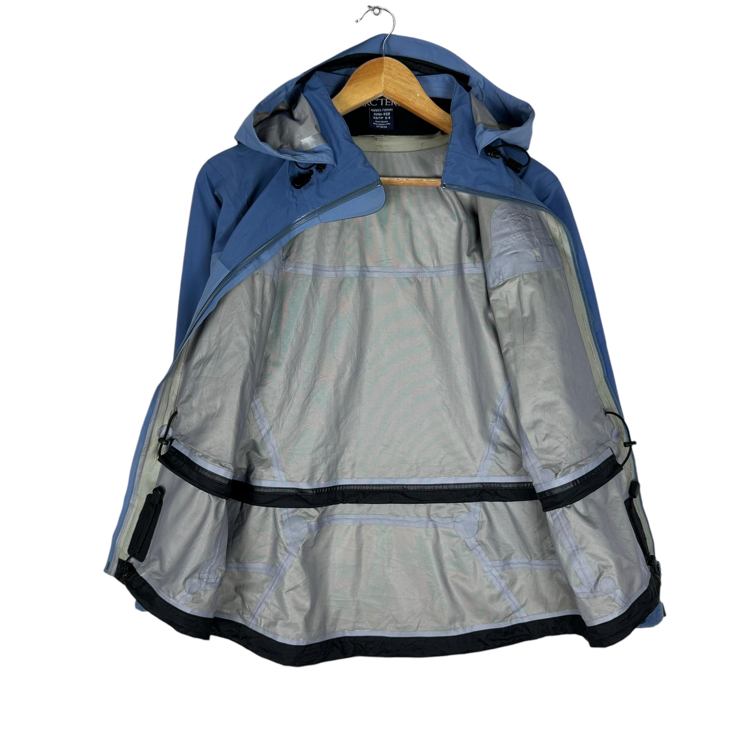 Arcteryx Goretex XCR Hoodie Windbreaker Women Zipper Jacket Blue