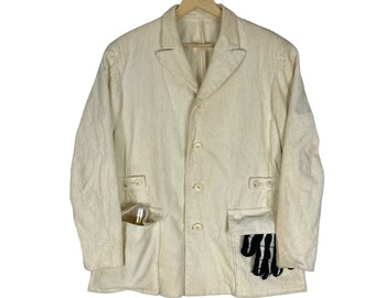 Vintage 90s Y's for Men by Yohji Yamamoto Pullover Half Button