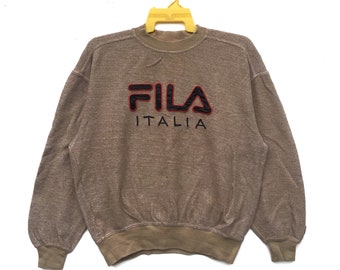 Sweat-shirt vintage Fila Biella Italia - Big Spell Out Street Fashion