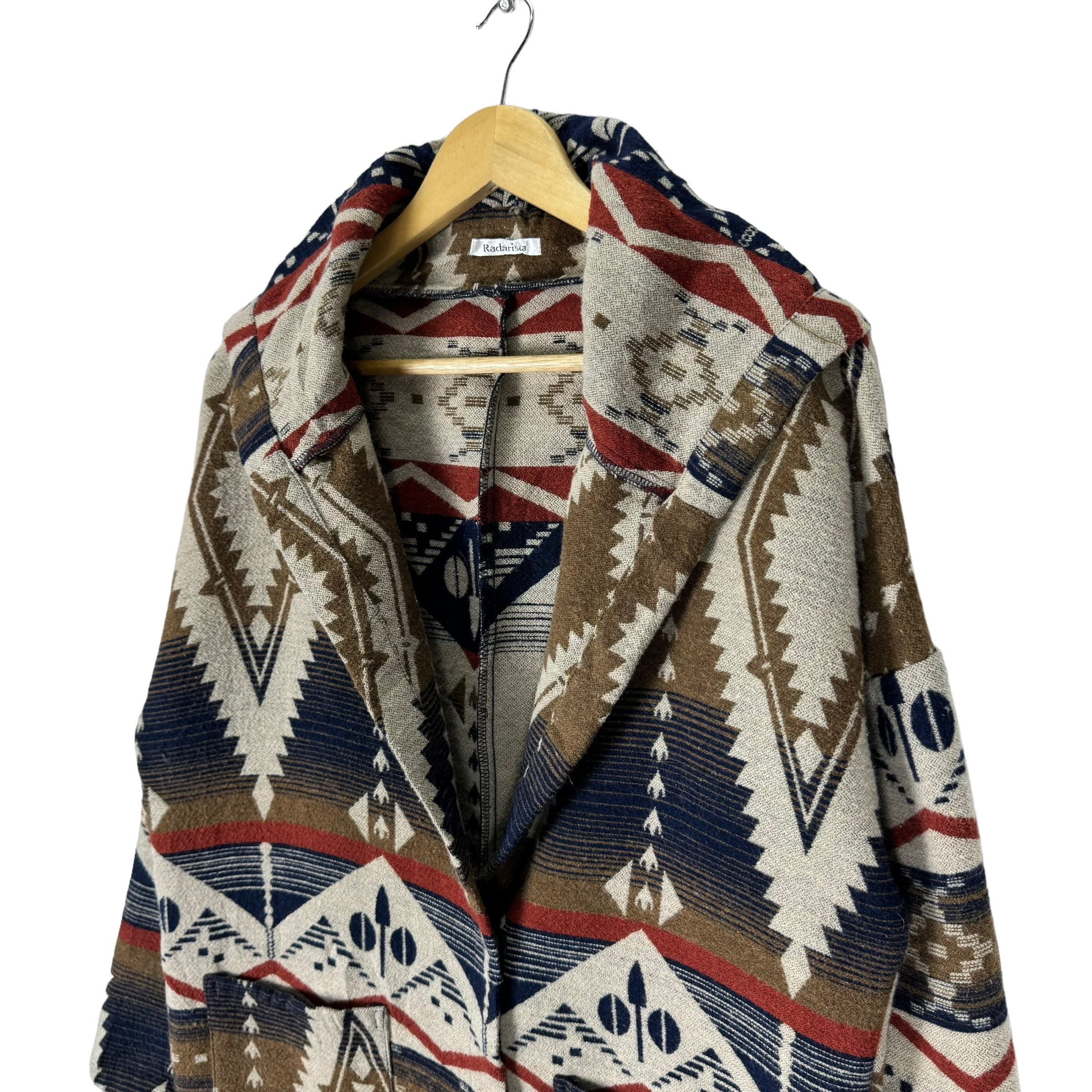 RADARISTA Native Hippie Long Cardigan Navajo Mexican Fashion Aztec 
