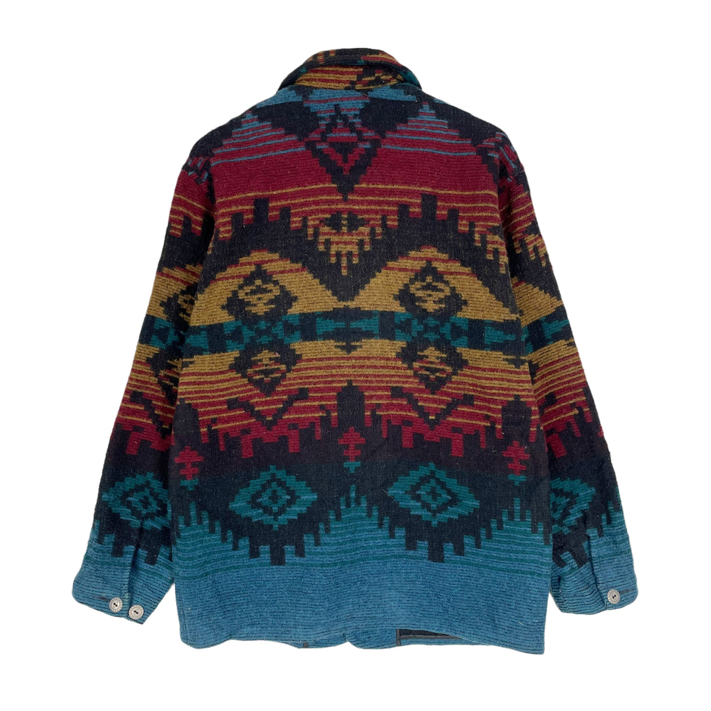 Vintage 90s Woolrich Aztec Wool Zipper Jacket Native Navajo Vintage 90s Woolrich Aztec Wool Zipper Jacket Native Navajo