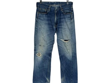 パンツ TORNADO MART 00s BLEACHED FLARE DENIM Tornado Mart Y2K Distressed Flare Denim | Archive Japanese – DRIEW
