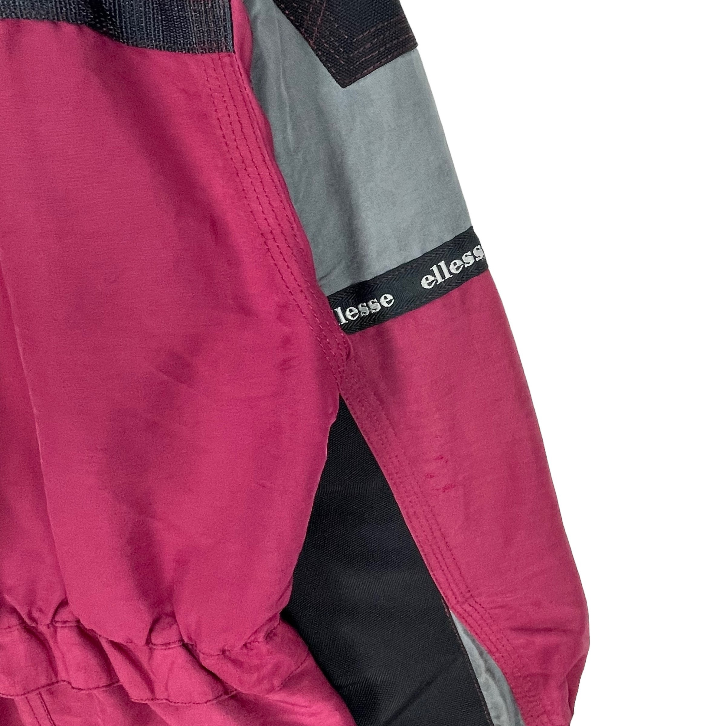 Vintage 90s Ellesse Ski Jacket: Vertical Dive Racing Hoodie, Multi