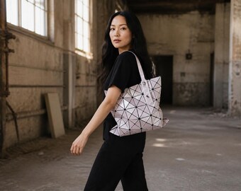 Authentic Bao Bao Issey Miyake Prism Tote | Modern Geometric Shoulder Purse | Designer Minimalist Bag