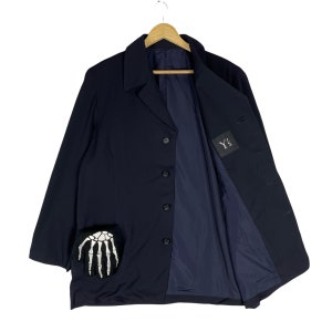 Y’S Yohji Yamamoto Singgle Button Jacket Fashion Japan Designer Navy Colour Size Large