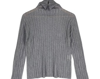 PLEATS PLEASE Issey Miyake Turtleneck Pleated Japan Grey
