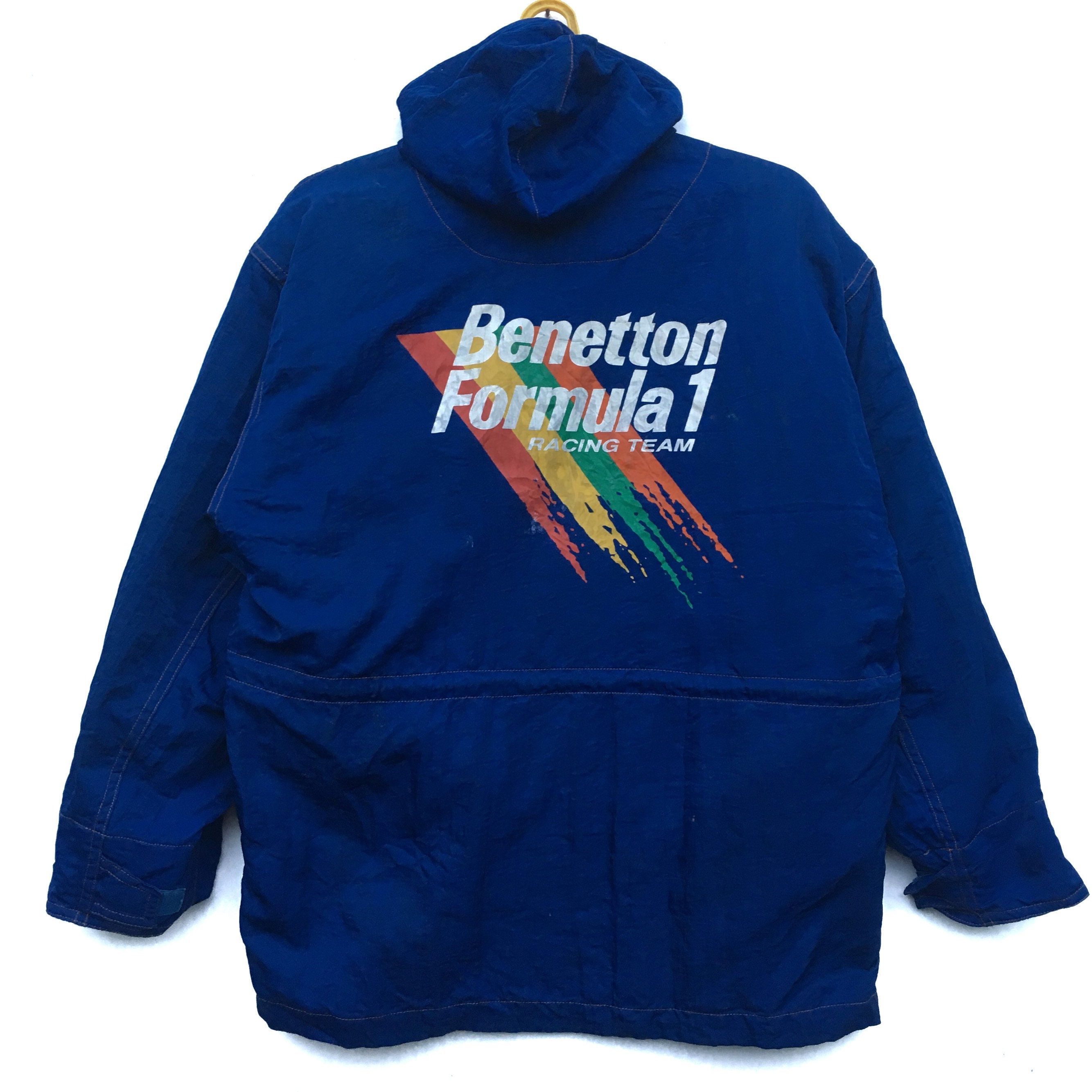 Vintage 90s BENETTON Jacket Hoodie Zipper Formula 1 Racing Team Parka  United Colour of Benetton Spell Out Size 48 - Etsy