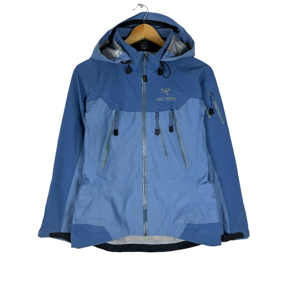 Arcteryx Goretex XCR Hoodie Windbreaker Women Zipper Jacket Blue