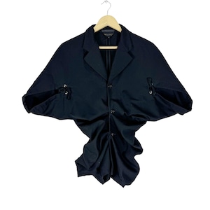COMME des GARÇONS Fall Winter 1990 Rei Kawakubo Butterfly Women Japanese Fashion Designer Black Colour Light Jacket Size Medium