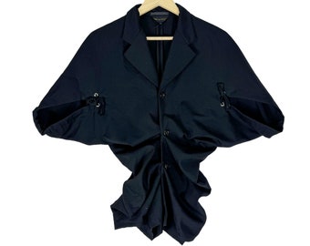 Vintage 90s COMME Des GARCON Homme AW95 Blazer Coat Jacket Striped