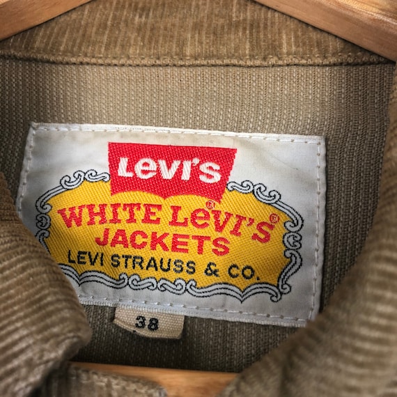 Vintage LEVIS Corduroy Trucker Jacket Type 3 Button White Label