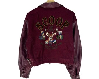 90s カナダ製 jostens Wool Award Jacket jostens スタジャン レザー