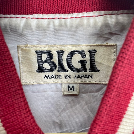 Vintage 90s Bigi Tokyo Spirit Varsity Japan Leather Jacket