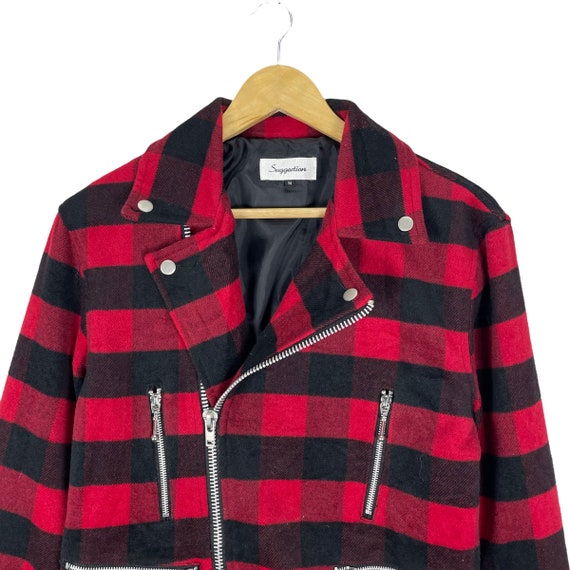 Suggestion Bikers Double Collar Japan Fashion Designer
