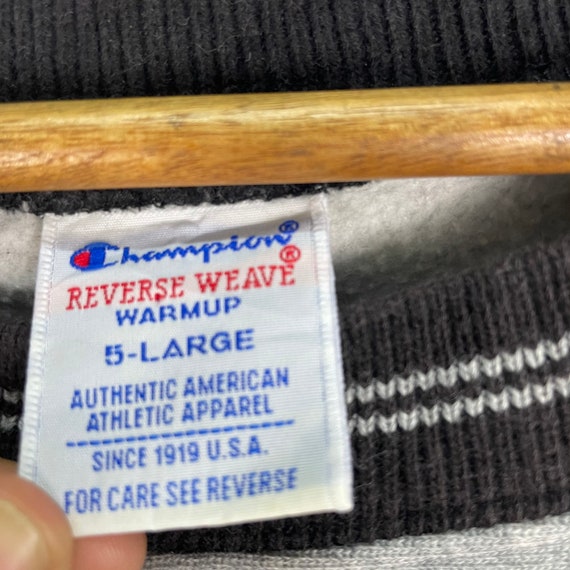 トップス 90s Champion REVERSE WEAVE Ringer Sweat Vintage 90s Champion Reverse Weave Sweatshirt - Grey Ringer