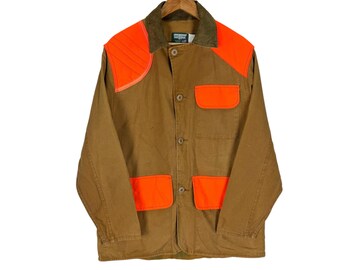 Vintage 70s Saf Bak Hunting Jacket – Canvas Duck Cloth Blaze Orange Size M