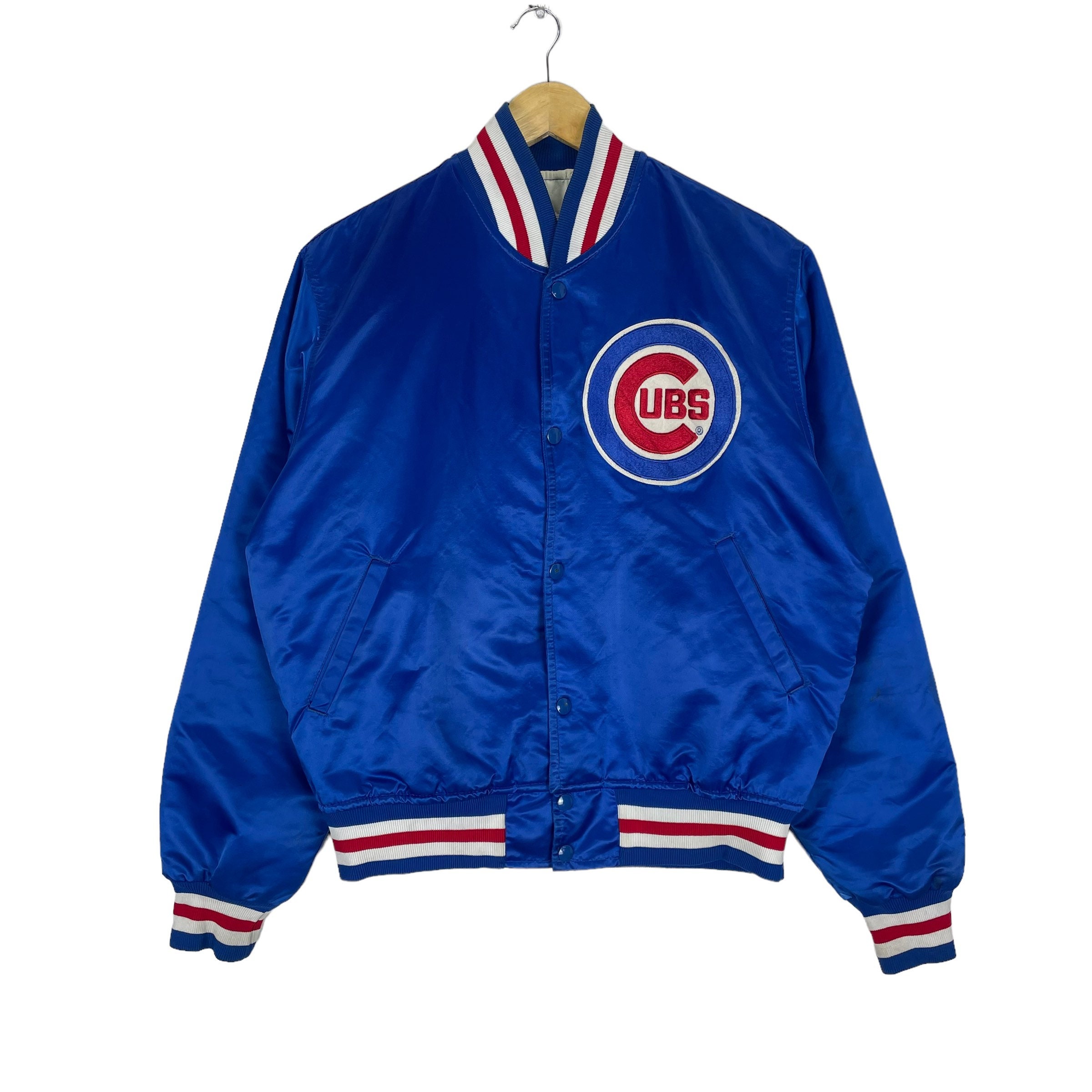 Chicago Cubs Pinstripe Vintage Starter Button Up Jersey. Throwback Bas –  thefuzzyfelt