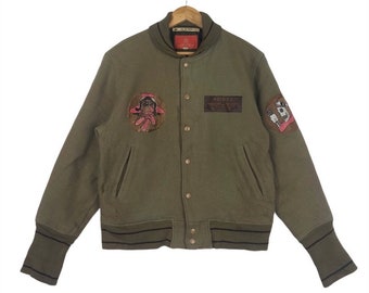 Vintage 80s AVIREX Type A2 Sack Time Leather Flyers Bomber
