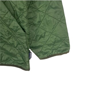 BARBOUR Polar Quilts Guilted Jacket Zipper Down Winter Ski Hiking Fashion Style Green Colour Size Large image 5