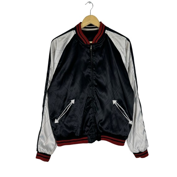 リバーシブルスカジャンジャケット：鯉龍刺繍・ヤクザ風 - Etsy 日本