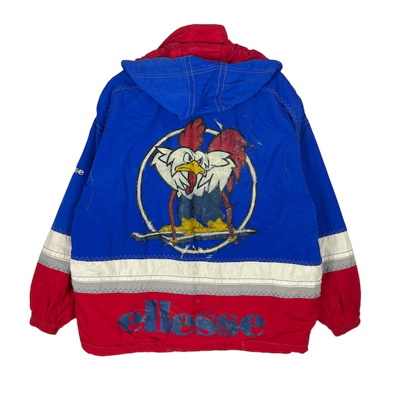 Colour Jacket Ski Multi Etsy Goldwin Racing Racing Size Norway Large Ellesse Wear Design Chicken Block Vintage - 90s Hoodie