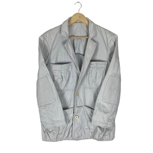 Vintage 80s Marithe Francois Girbaud MFG Closed Ultility Pocket Jacket White Colour Size XSmall