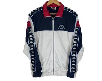Vintage Abarth Racing Team Kappa Sweatshirt Full Zip Cardigan Size