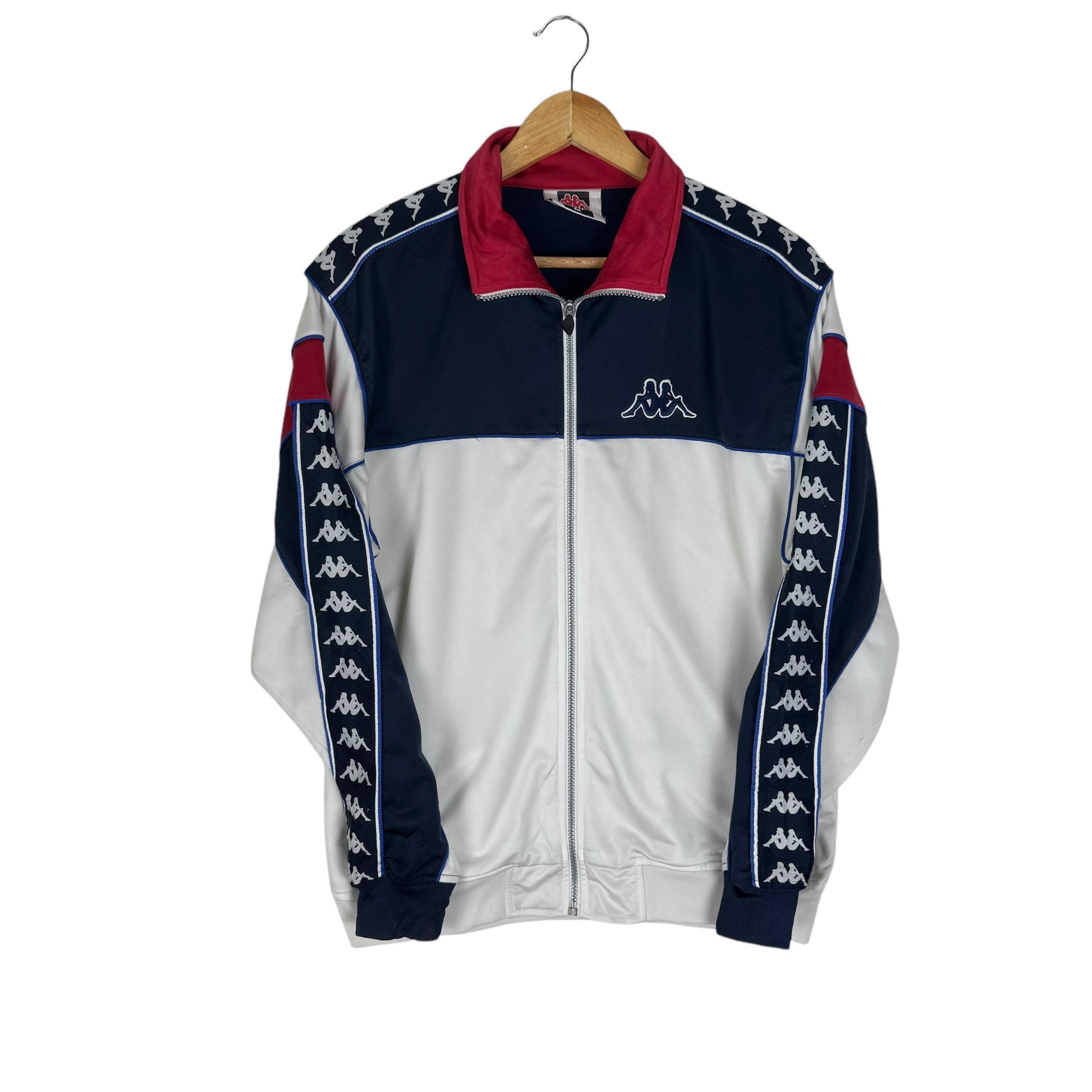Vintage 90s KAPPA Track Top Side Tape Zipper Jacket Sportwear
