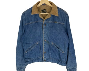 Vintage 70s Maverick Blue Bell Denim Jacket: Sherpa Corduroy