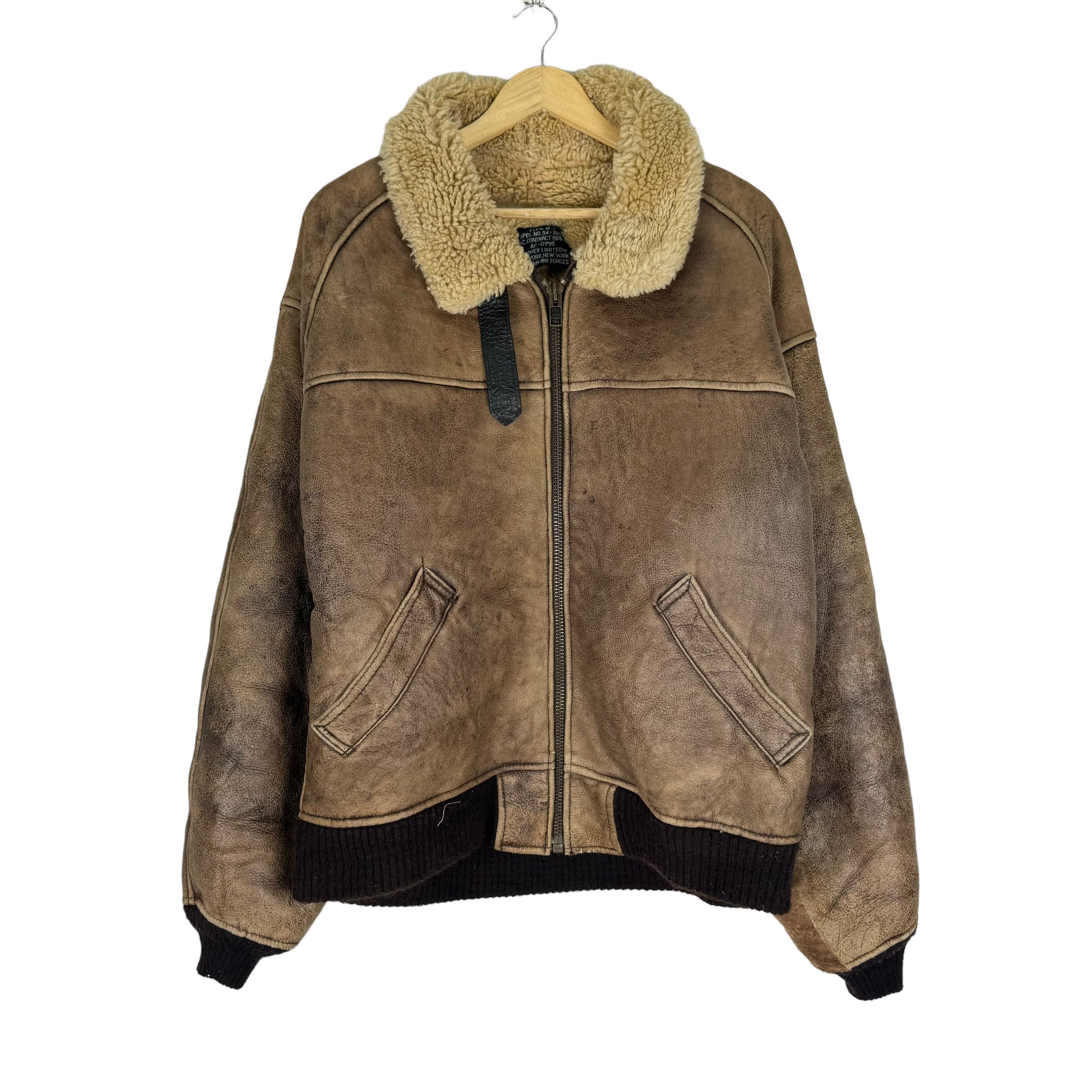 Vintage Avirex B6 Flight Bomber Jacket: 80s US Army Air