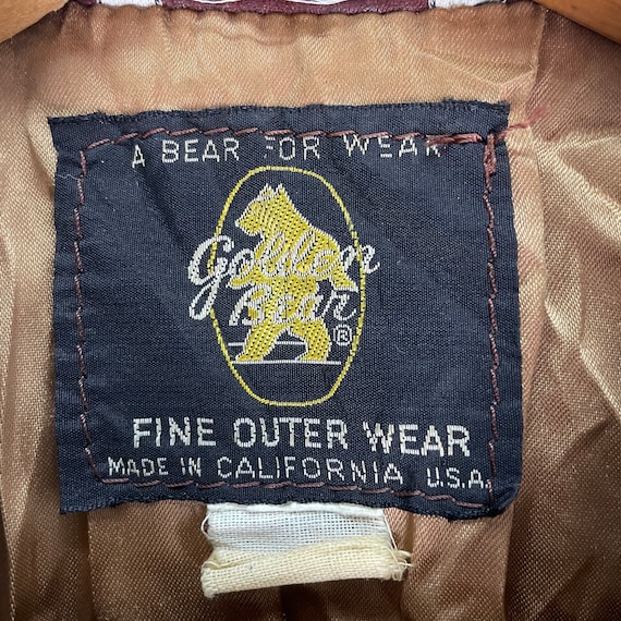 Golden Bear Vintage/70S 80S/Type A-2/Leather Jacket/Size