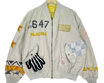 Vintage AVIREX MA-1 Flight Bomber Jacket: Military Tactical Reversible, Size Small