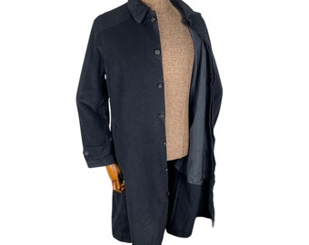 Veste longue Yohji Yamamoto en laine et cachemire des années 90 Y - grande taille