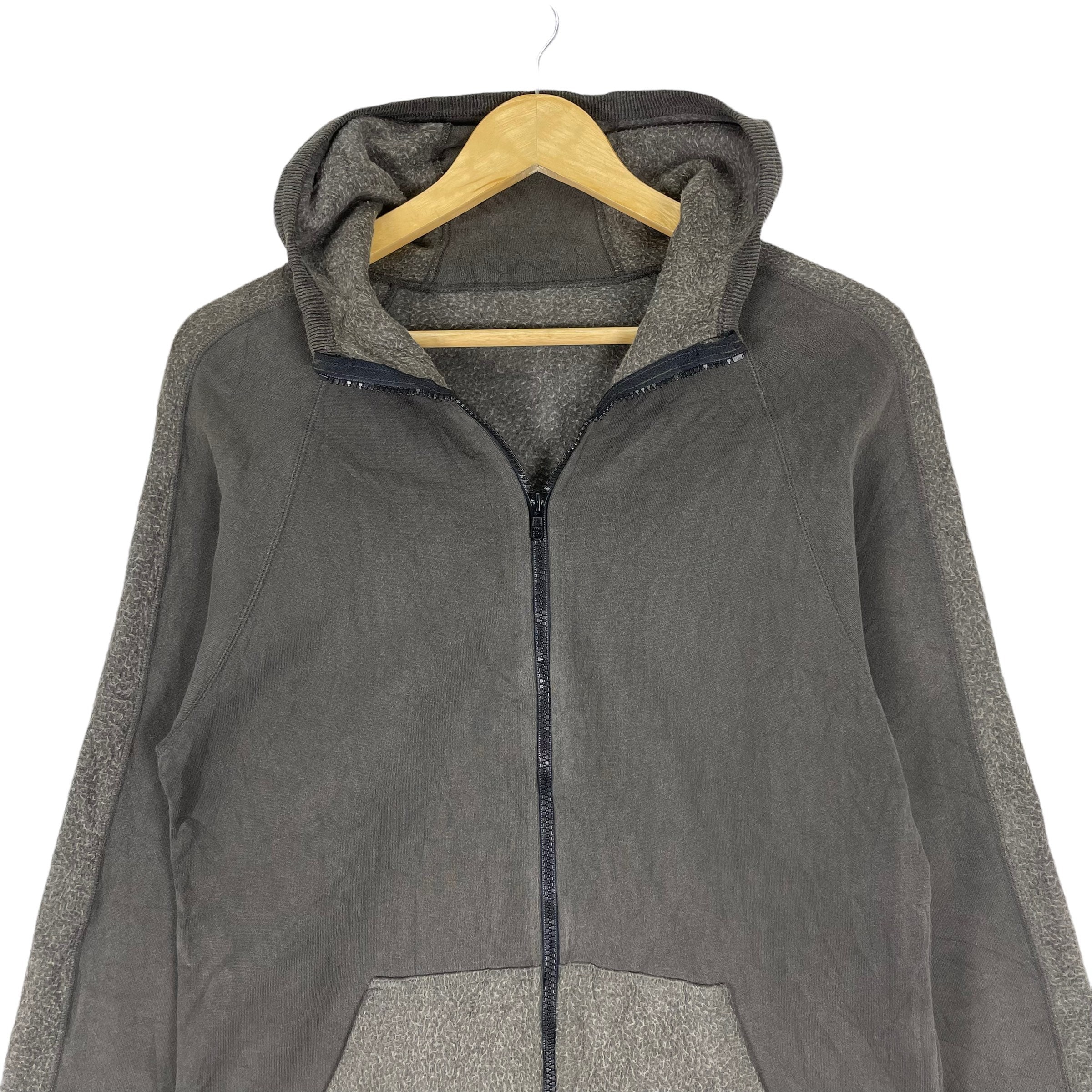 90s FINAL HOME Issey Miyake Grey Zip Hoodie - Japanese Designer