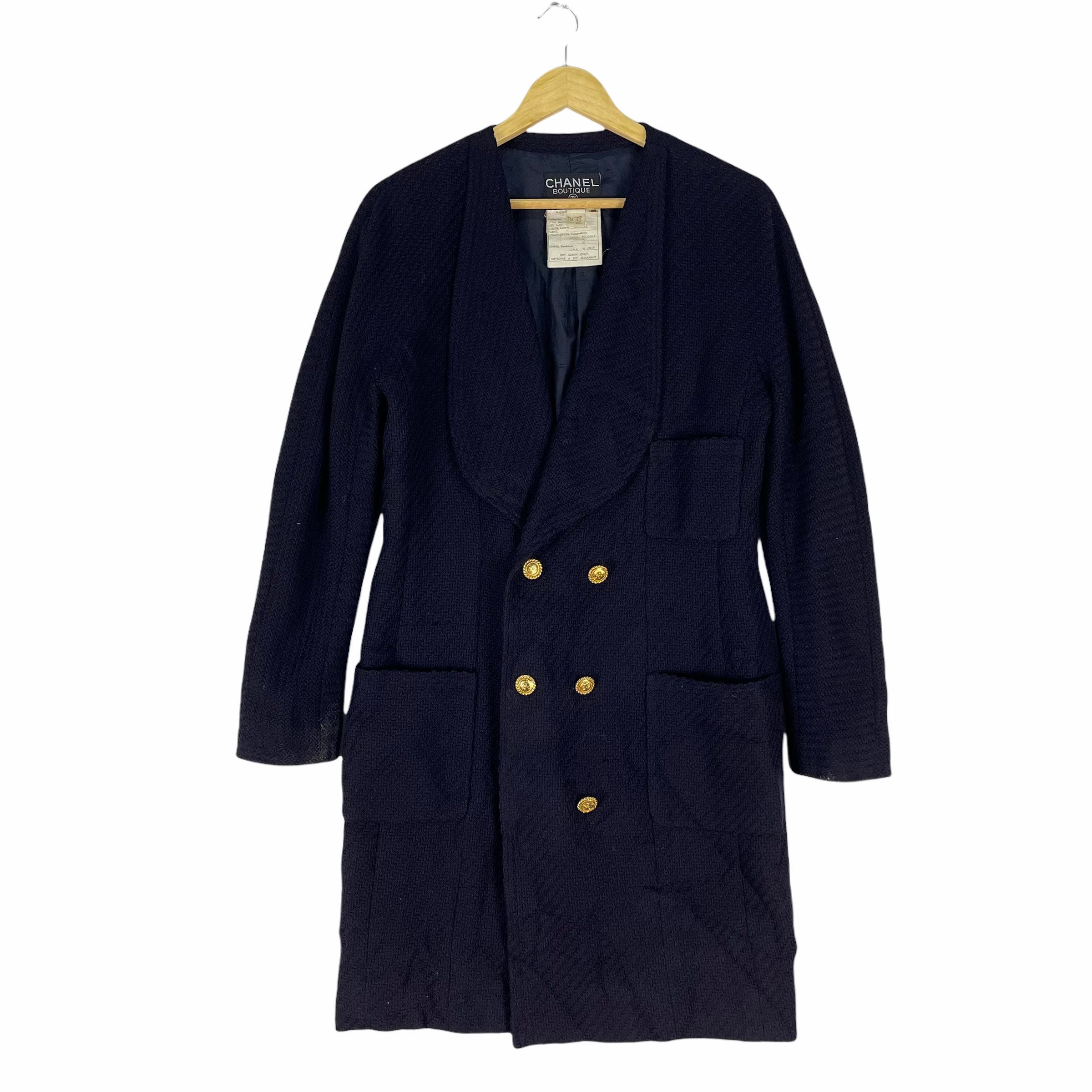 Damier Azur Wrap Pea Coat - Women - Ready-to-Wear