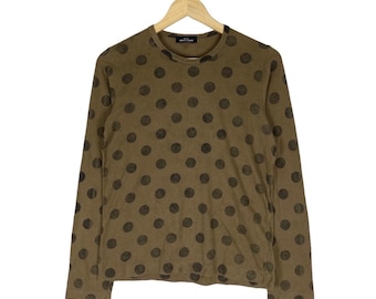 COMME des GARÇONS Tricot Polkadot Japanese Fashion Designer Long Sleeve - Size S