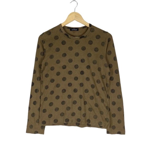 COMME des GARÇONS Tricot Polkadot Japanese Fashion Designer Long Sleeve - Size S